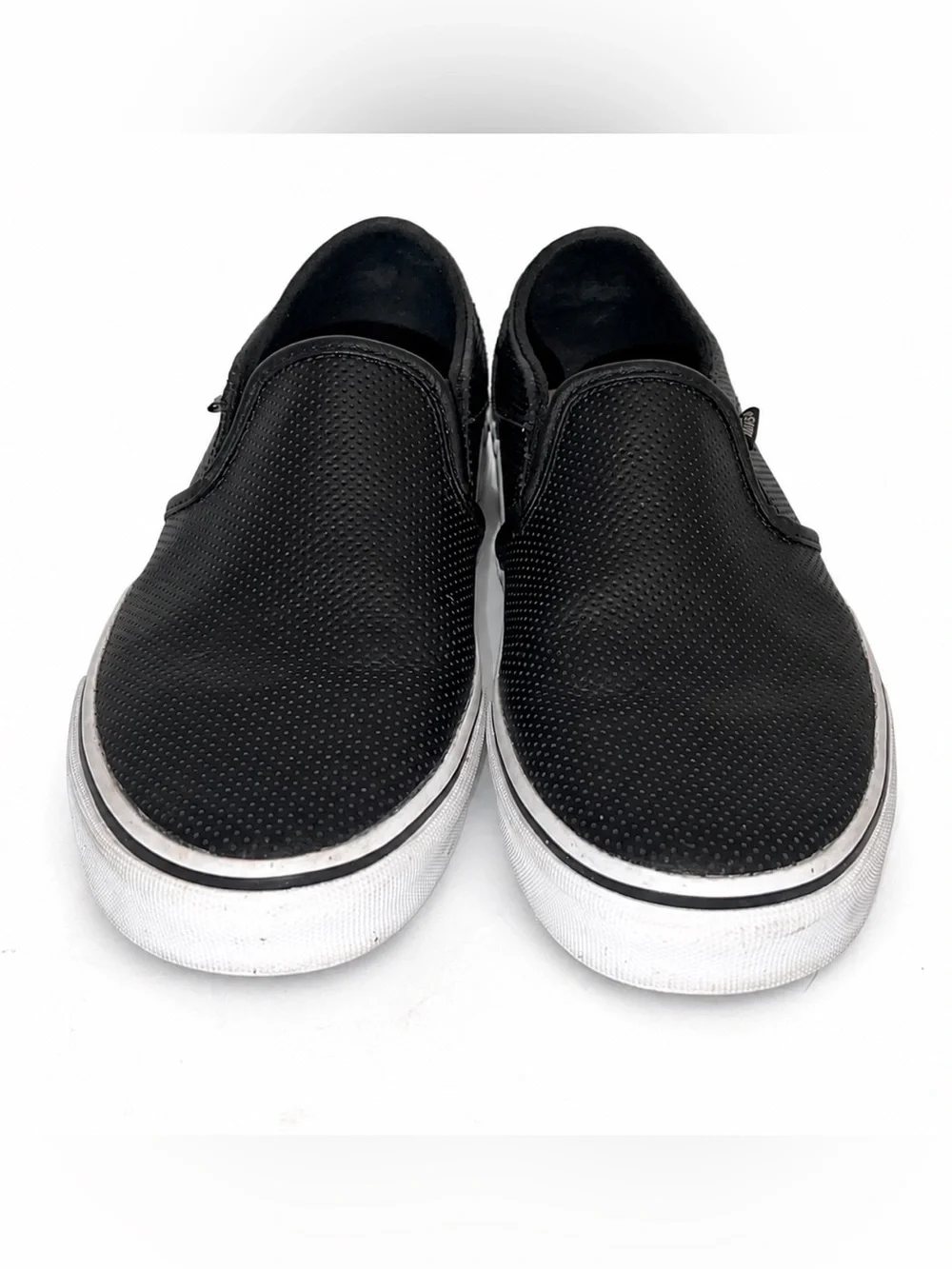 Vans Women’s Asher Perforated Slip On Sneakers Shoes Sz 8.5